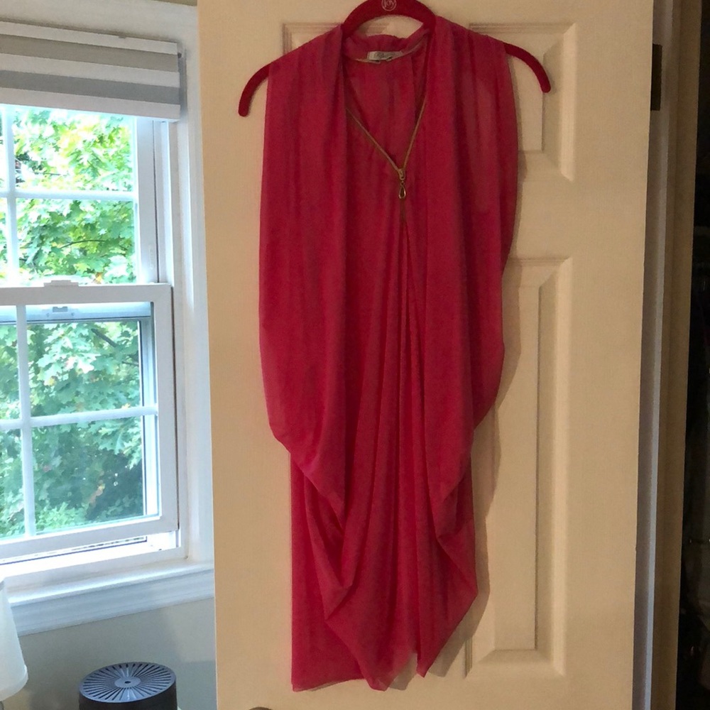 Reflections pink silky beach/bathing suit coverup.